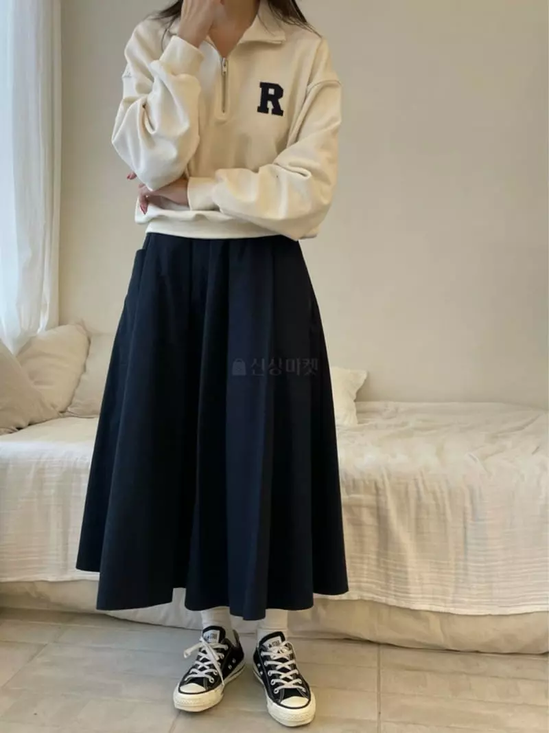 Reve - Korean Women Fashion - #womensfashion - Patch Sweatshirt - 8