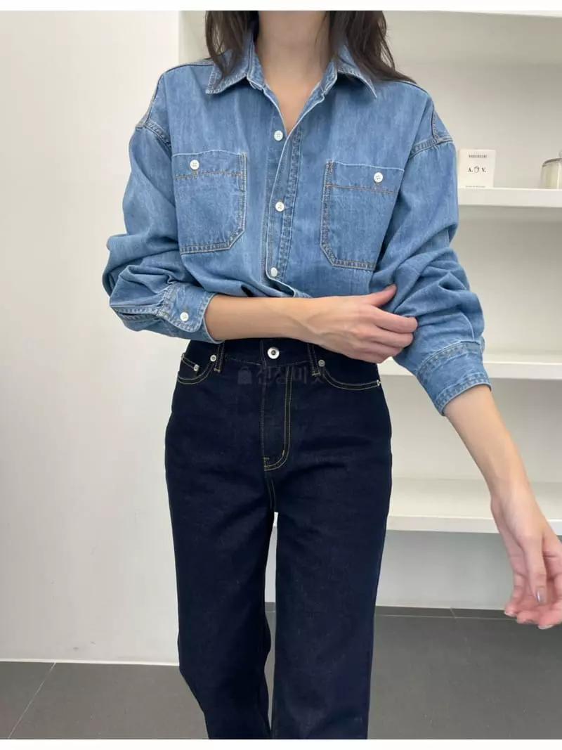 Reve - Korean Women Fashion - #womensfashion - Two Pocket Shirt - 8