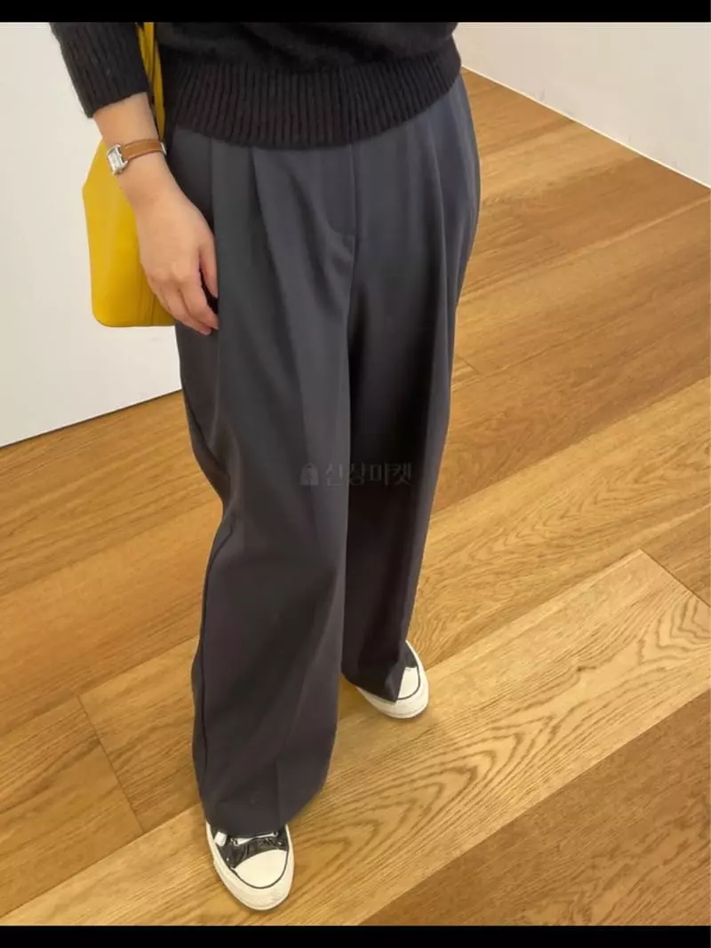 Reve - Korean Women Fashion - #womensfashion - Two Tuck Banding Pants - 9
