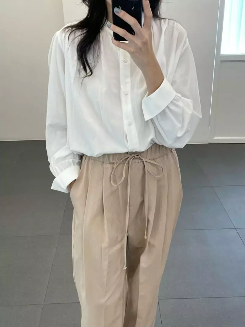 Reve - Korean Women Fashion - #womensfashion - China Puff Blouse - 10