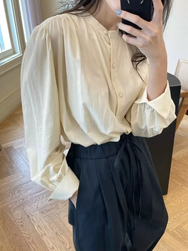 Reve - Korean Women Fashion - #womensfashion - China Puff Blouse - 2