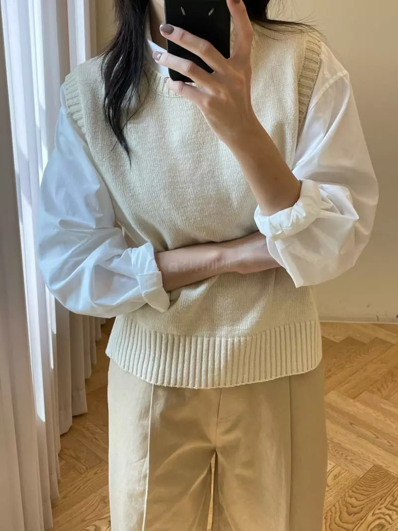 Reve - Korean Women Fashion - #momslook - R Vest - 4