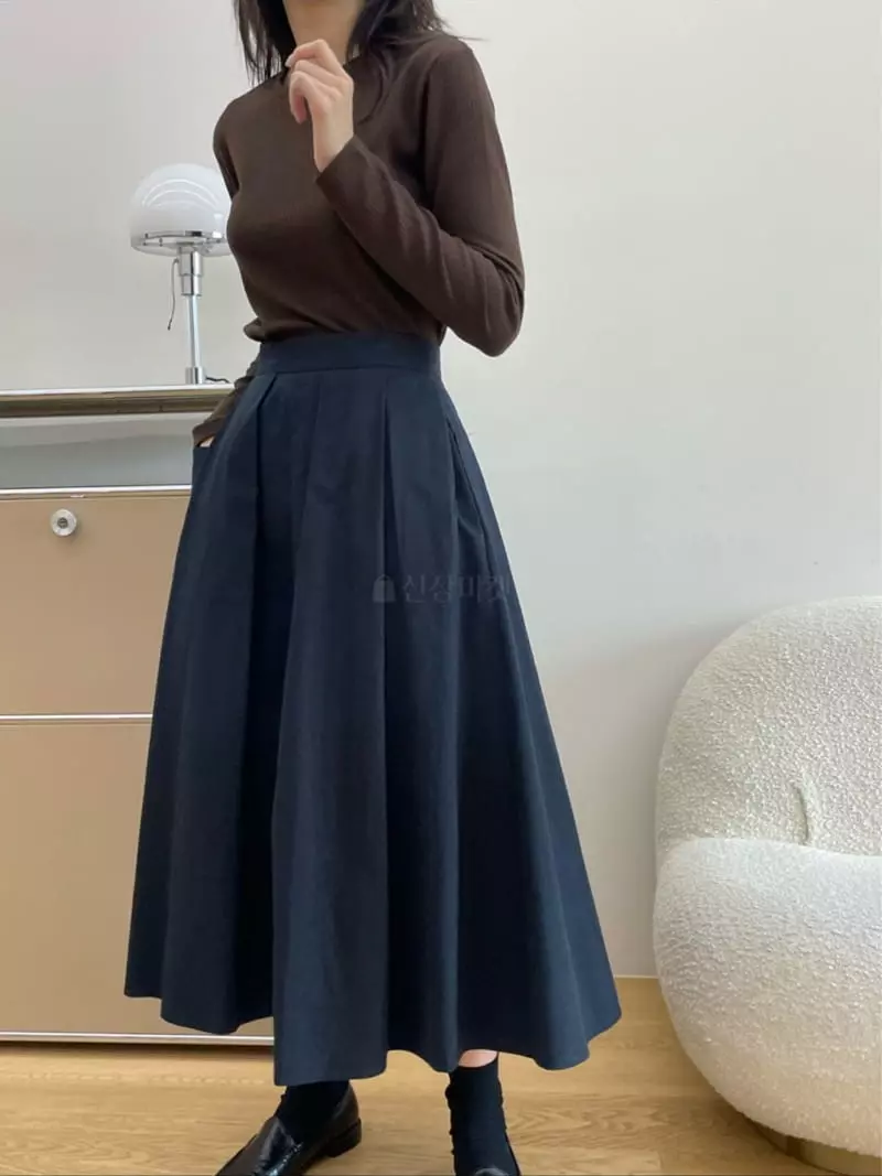 Reve - Korean Women Fashion - #womensfashion - Button Pocket Skirt