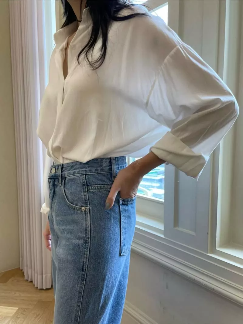 Reve - Korean Women Fashion - #womensfashion - Button Blouse