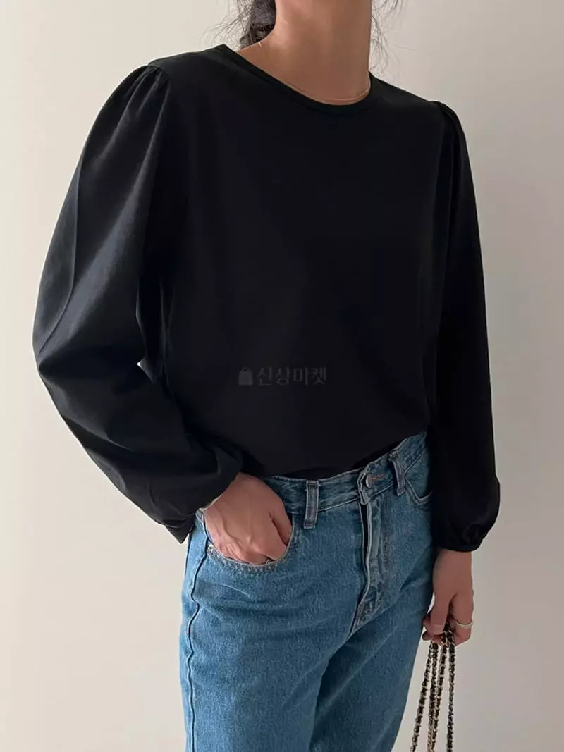 Ripple - Korean Women Fashion - #momslook - Pure Puff Tee - 2