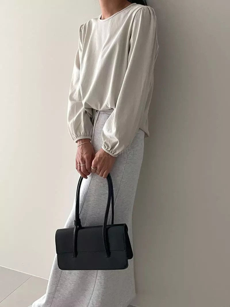 Ripple - Korean Women Fashion - #momslook - Pure Puff Tee - 3
