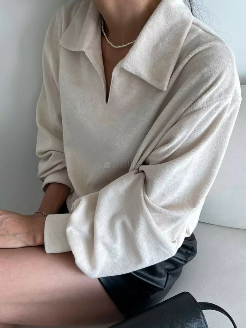 Ripple - Korean Women Fashion - #momslook - Terry Sweatshirt - 2