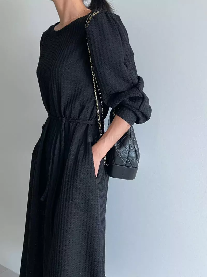 Ripple - Korean Women Fashion - #womensfashion - Waffle One-piece - 4