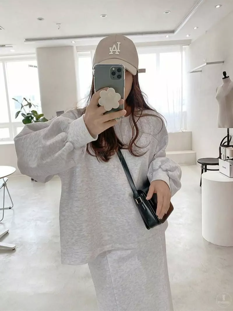 Ripple - Korean Women Fashion - #momslook - Wolson Top Bottom Set