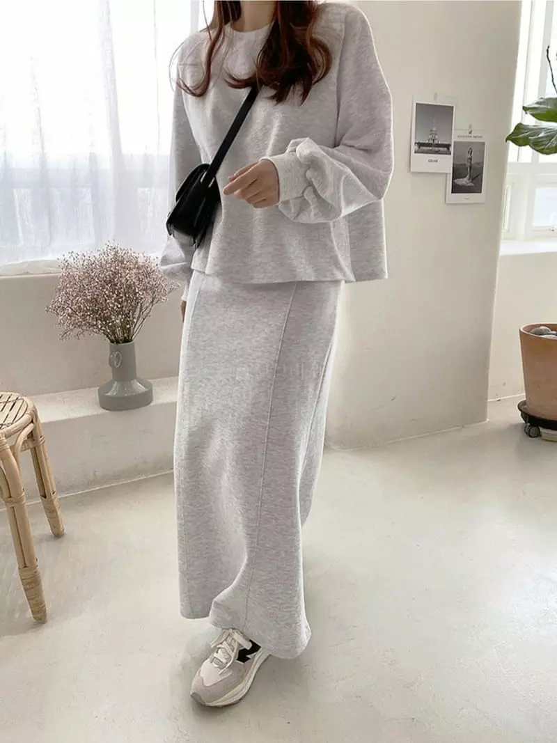 Ripple - Korean Women Fashion - #momslook - Wolson Top Bottom Set - 5