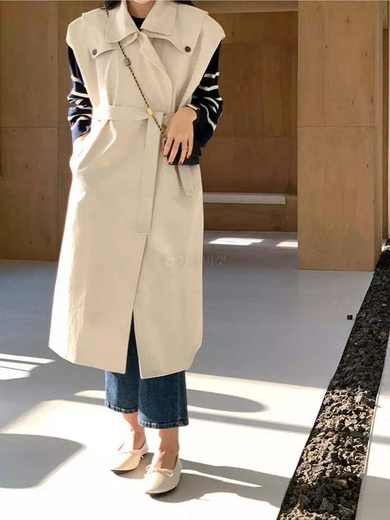 Ripple - Korean Women Fashion - #womensfashion - Avenue Long Vest - 4