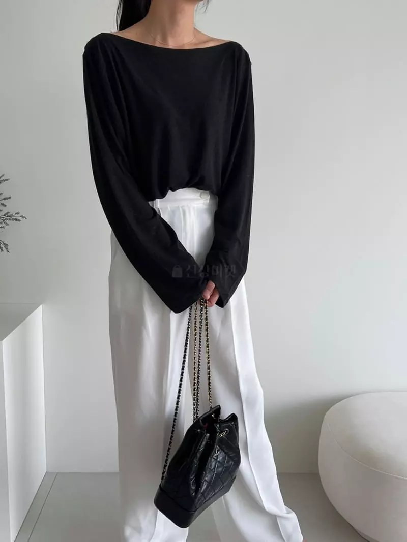 Ripple - Korean Women Fashion - #momslook - Linen Flo Tee - 3