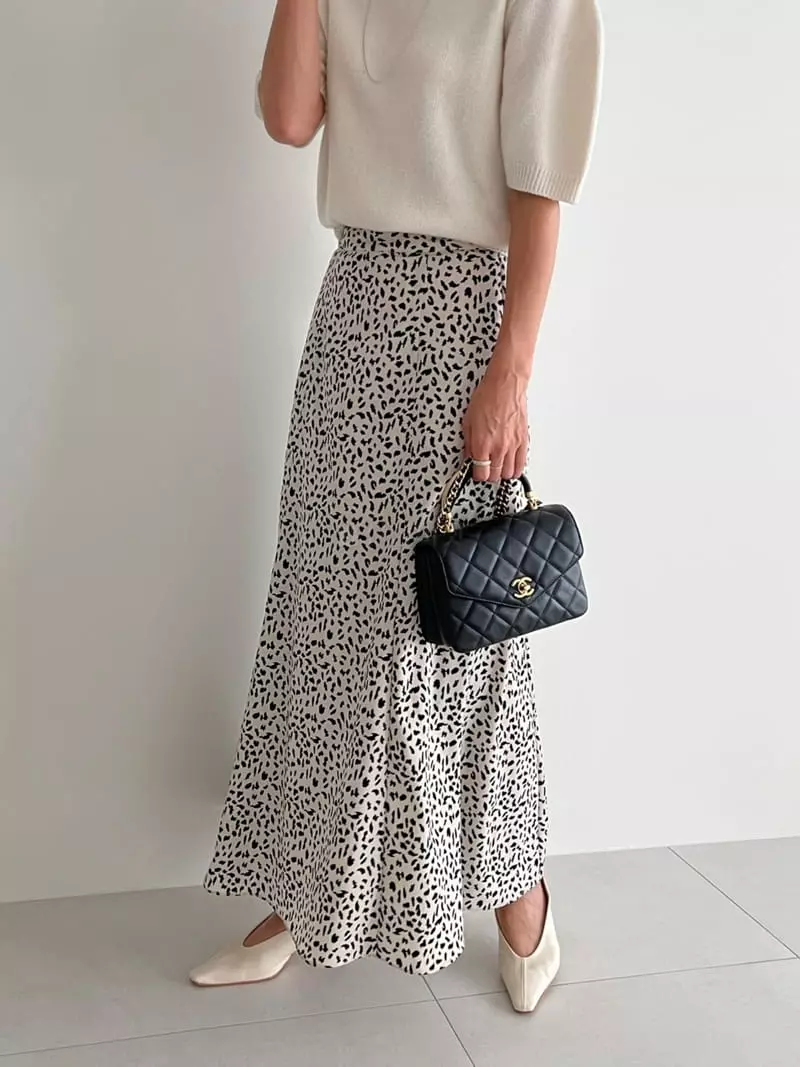 Ripple - Korean Women Fashion - #momslook - Leo Lonf Skirt