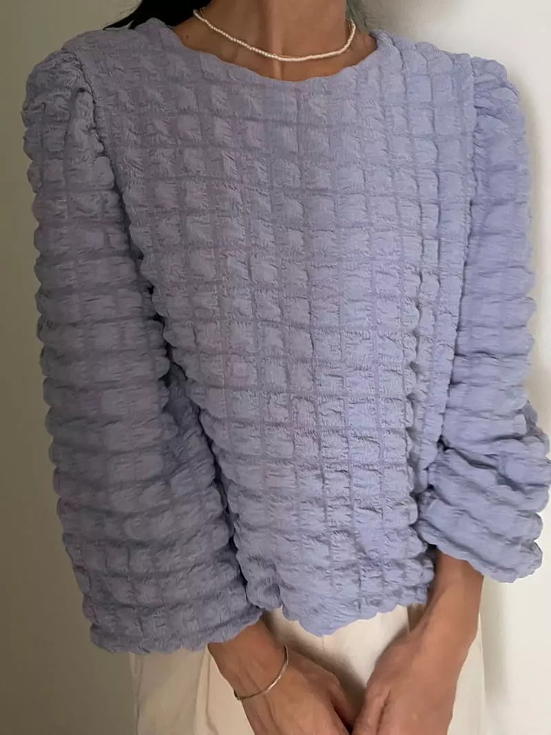 Ripple - Korean Women Fashion - #vintagekidsstyle - Lavendar Blouse - 4