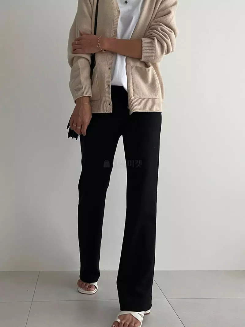 Ripple - Korean Women Fashion - #restrostyle - Chshion Bootscut Pants - 2