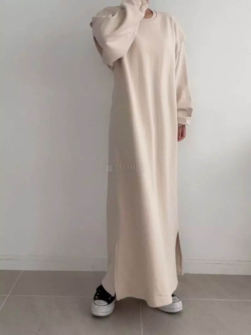 Ripple - Korean Women Fashion - #restrostyle - Wing Shoulder One-piece