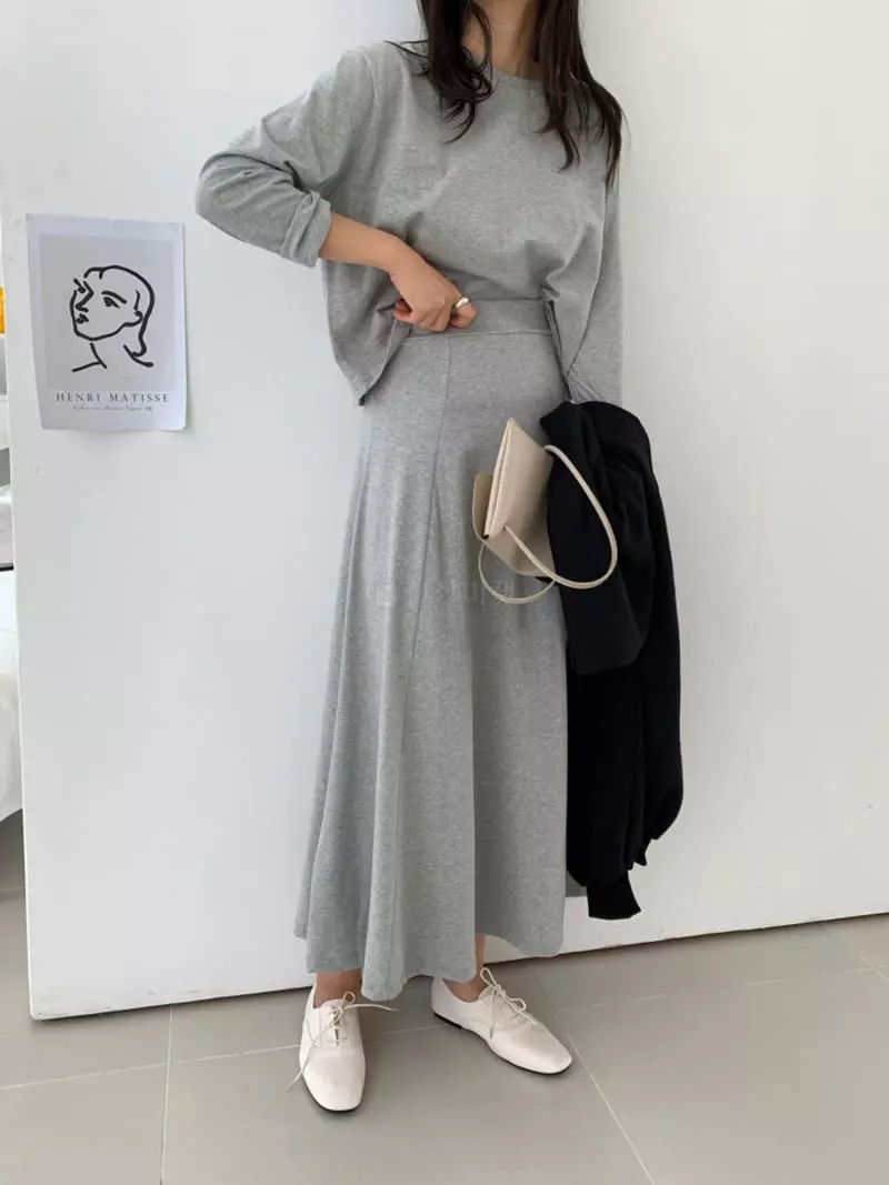Ripple - Korean Women Fashion - #romanticstyle - Long Sleeves Cozy Set
