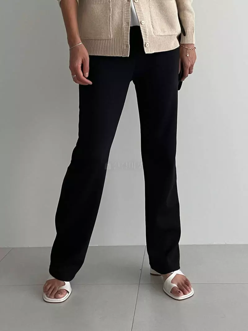 Ripple - Korean Women Fashion - #romanticstyle - Chshion Bootscut Pants - 4