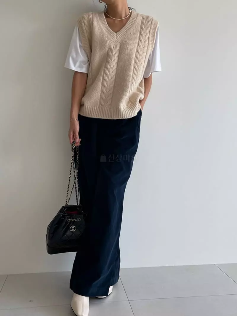 Ripple - Korean Women Fashion - #shopsmall - Corduroy Wide Pants - 3