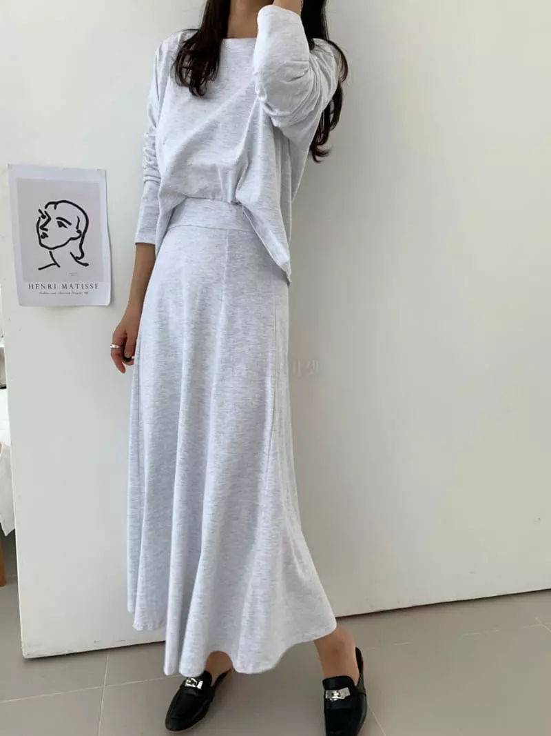 Ripple - Korean Women Fashion - #shopsmall - Long Sleeves Cozy Set - 2