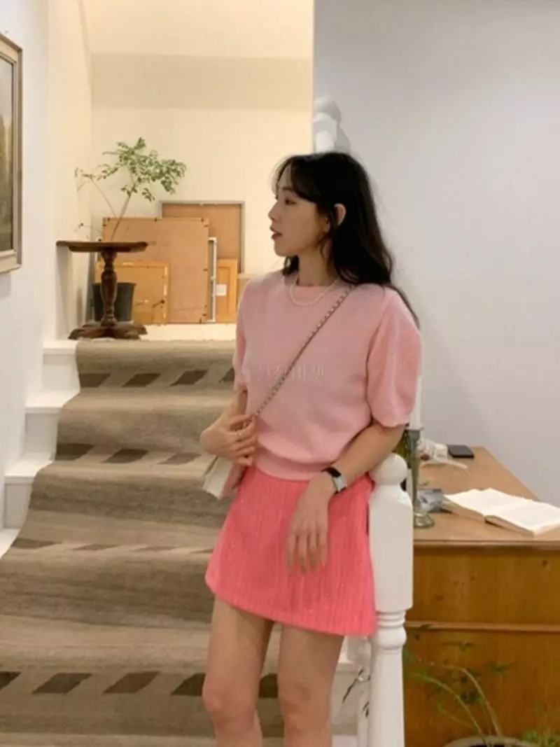 Ripple - Korean Women Fashion - #thatsdarling - Cream Knit Tee - 6