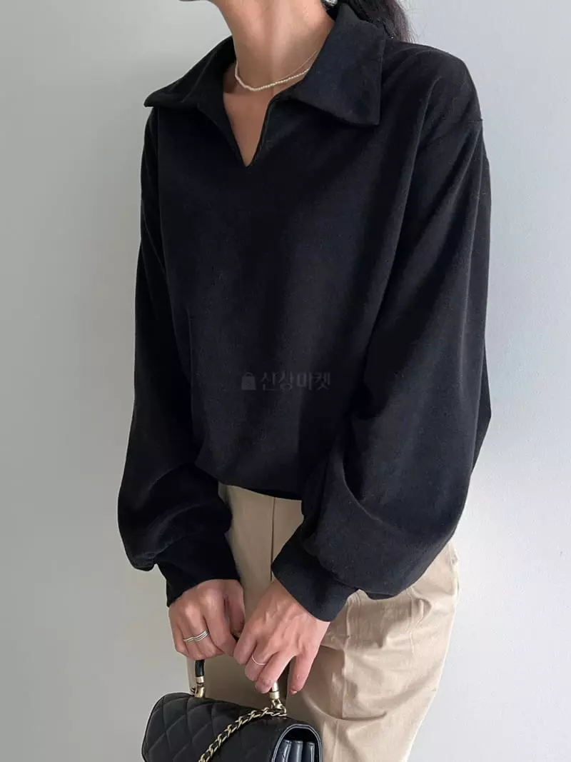 Ripple - Korean Women Fashion - #vintageinspired - Terry Sweatshirt - 5
