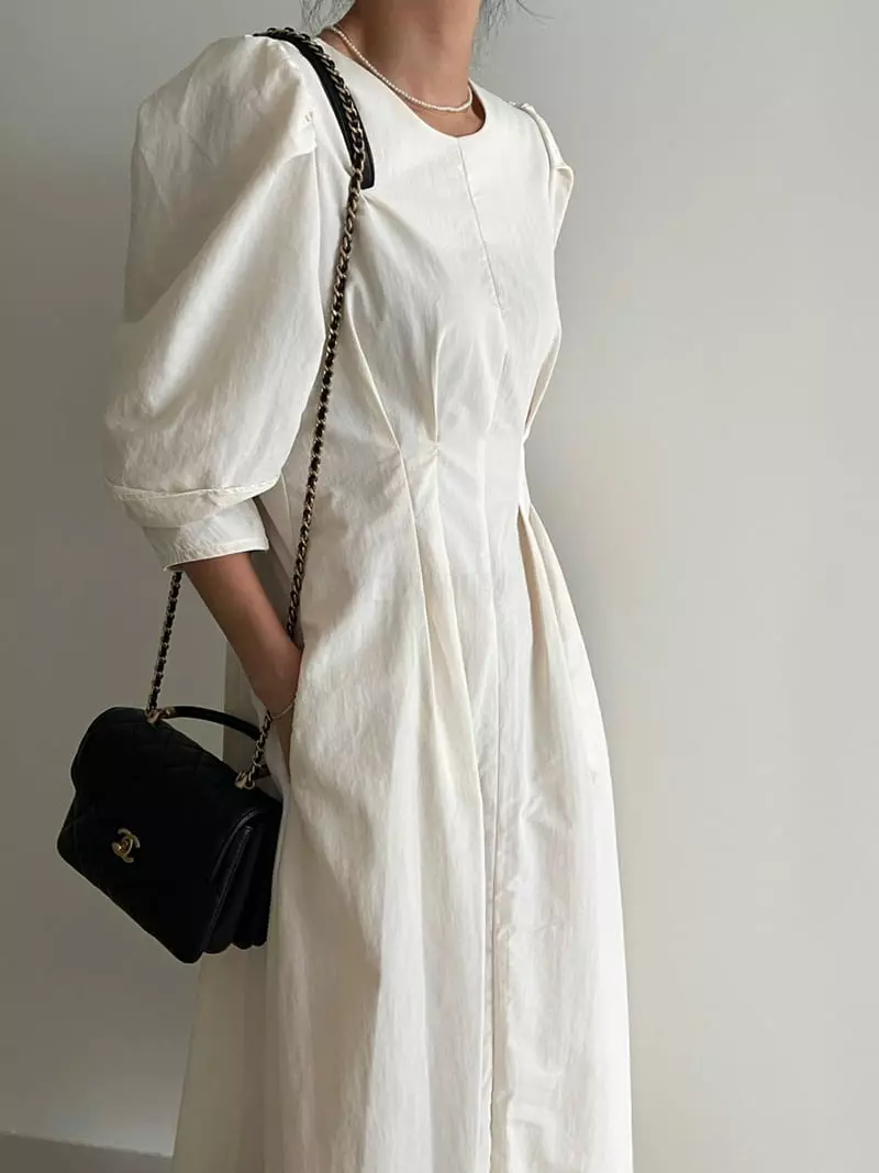 Ripple - Korean Women Fashion - #vintagekidsstyle - Lia Pintuck One-piece - 6