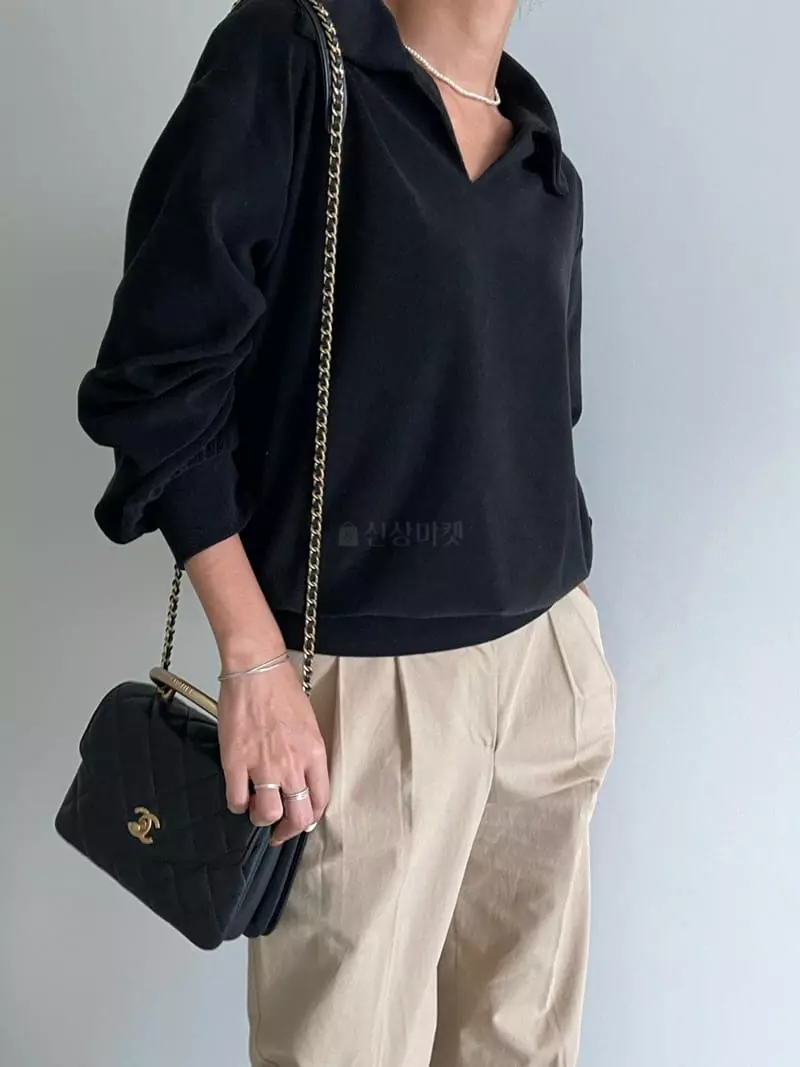 Ripple - Korean Women Fashion - #momslook - Terry Sweatshirt - 4