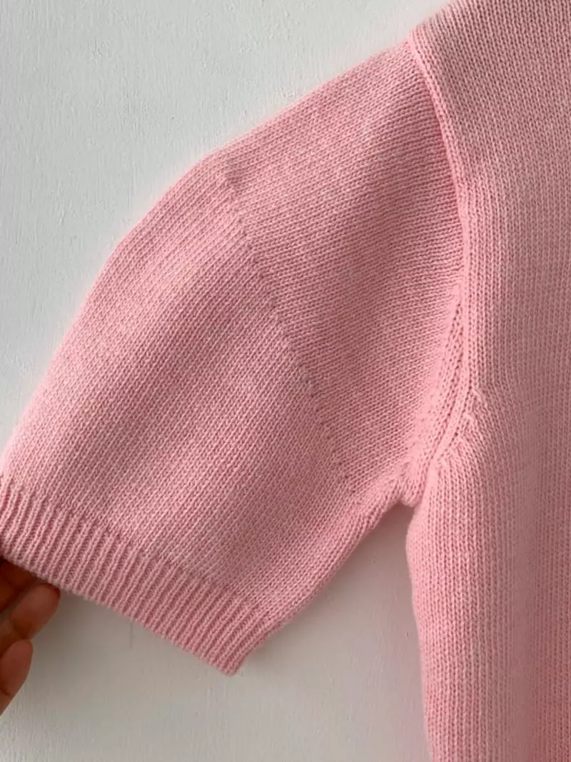 Ripple - Korean Women Fashion - #womensfashion - Cream Knit Tee - 9
