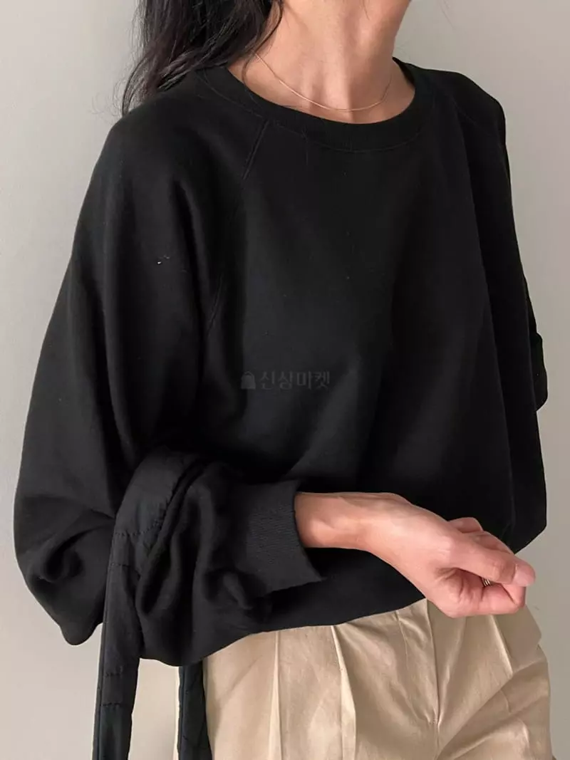 Ripple - Korean Women Fashion - #womensfashion - Waffle Crop Sweatshirt - 2