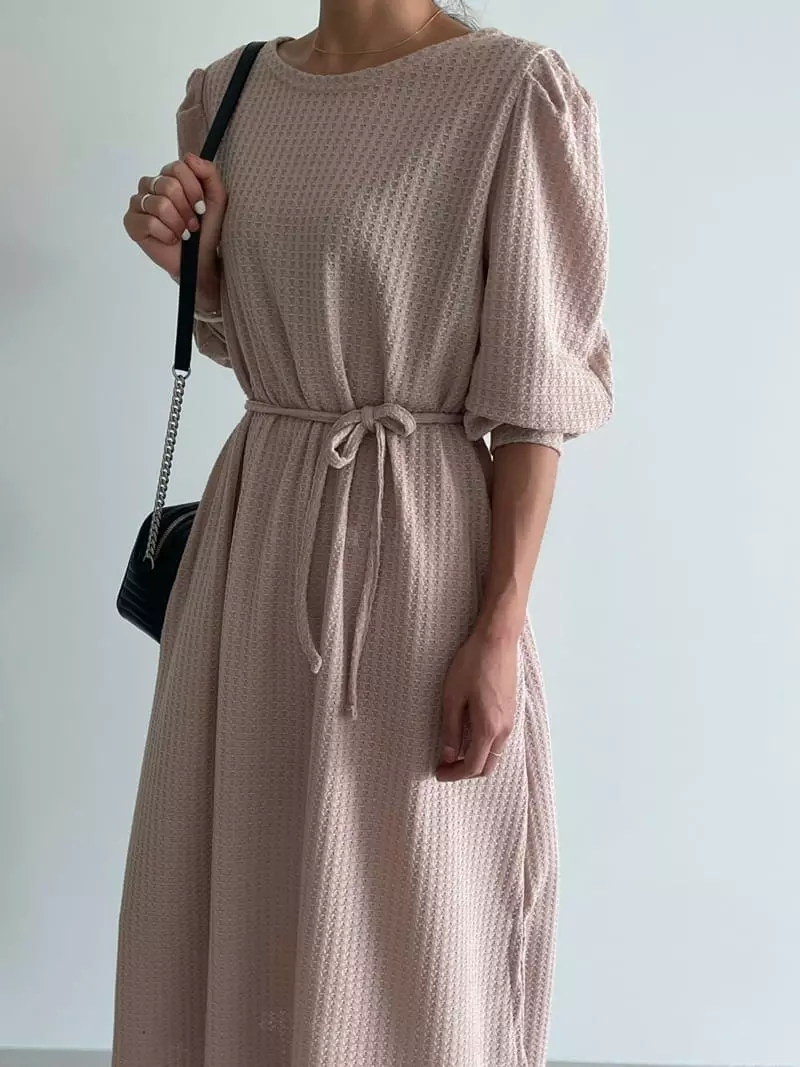 Ripple - Korean Women Fashion - #womensfashion - Waffle One-piece