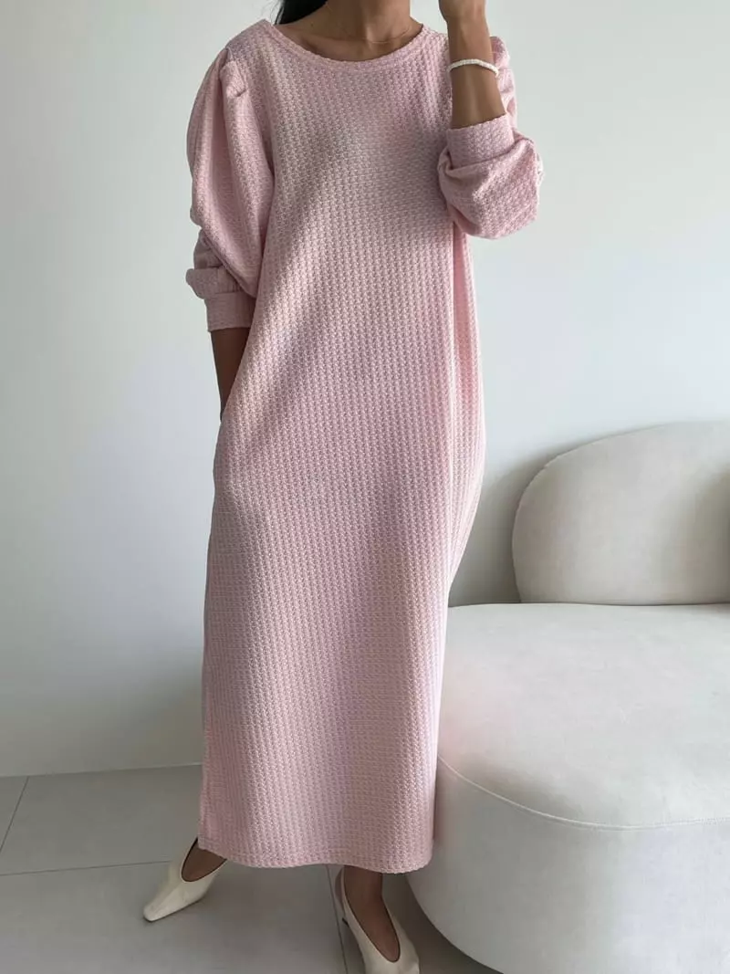 Ripple - Korean Women Fashion - #womensfashion - Waffle One-piece - 3