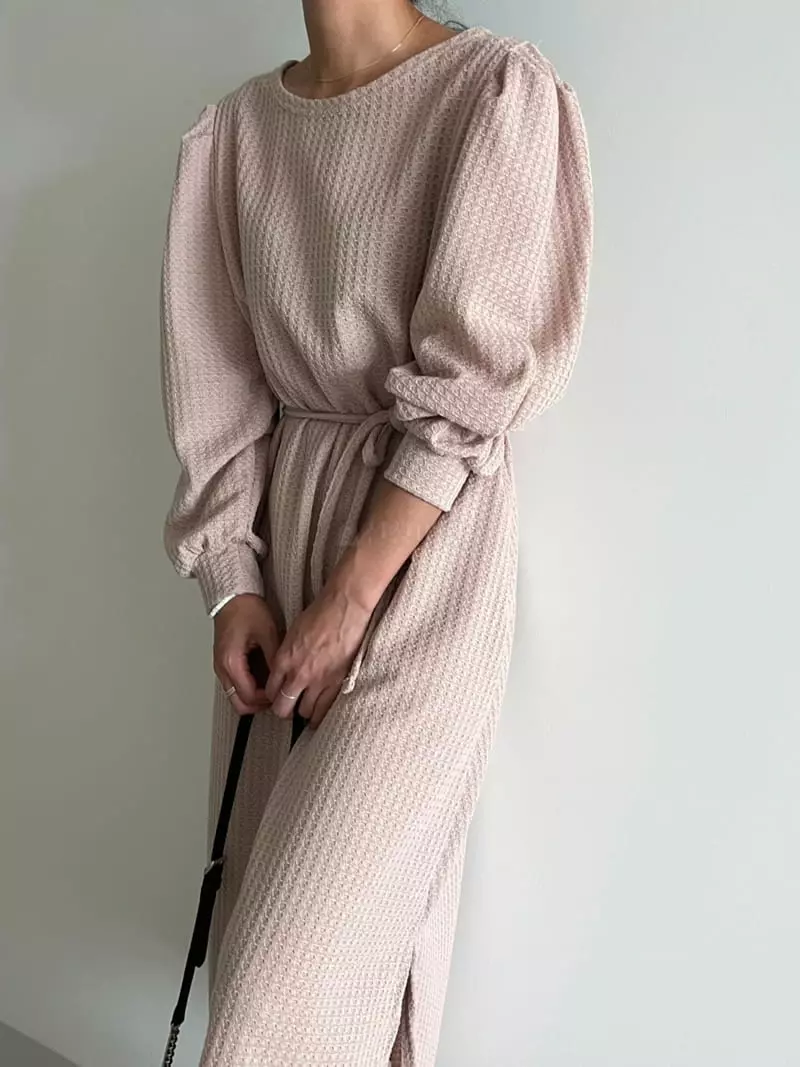 Ripple - Korean Women Fashion - #womensfashion - Waffle One-piece - 7