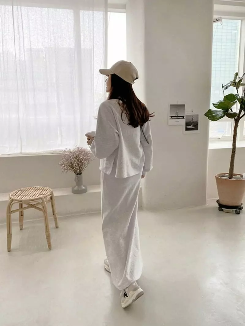 Ripple - Korean Women Fashion - #womensfashion - Wolson Top Bottom Set - 6