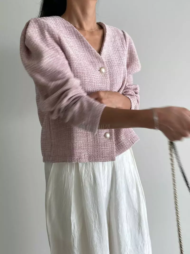 Ripple - Korean Women Fashion - #womensfashion - Rose Twid Jacket - 3