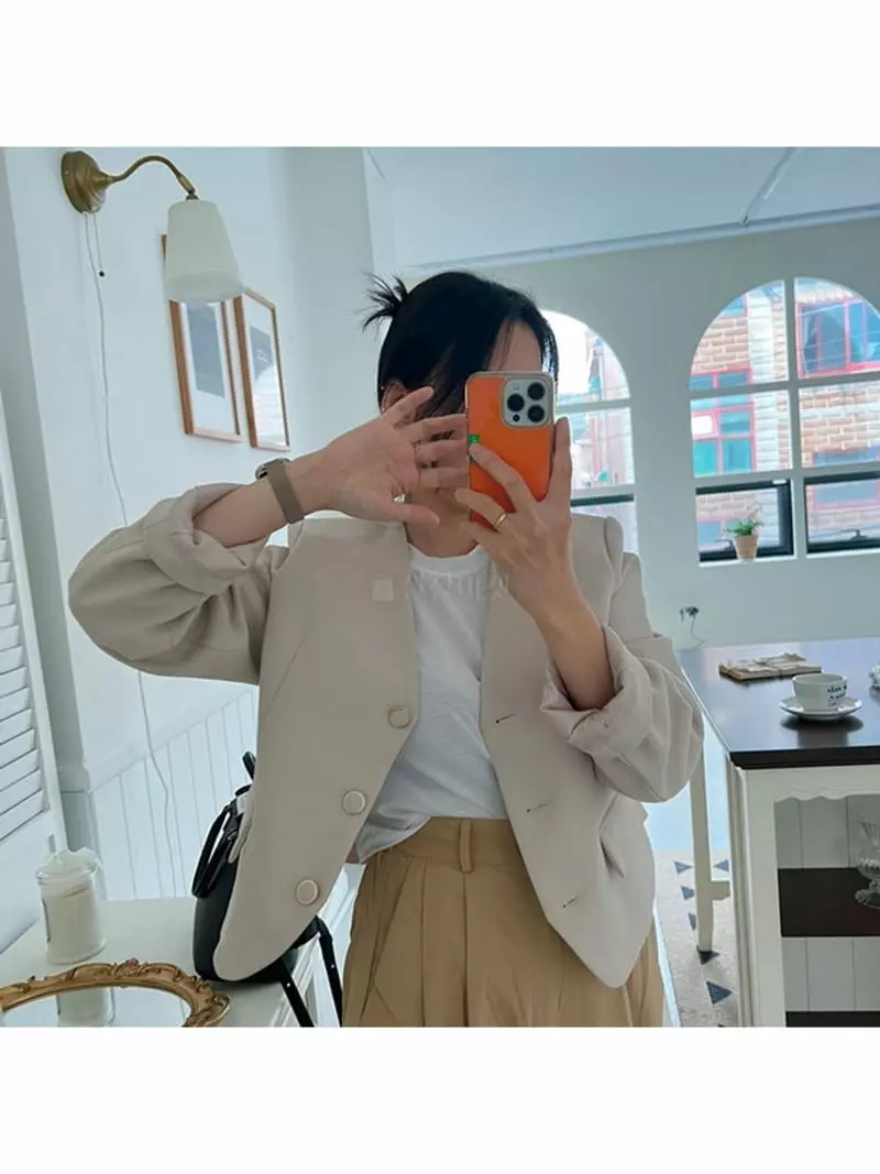 Room698 - Korean Women Fashion - #momslook - Point No Collat Jacket - 6