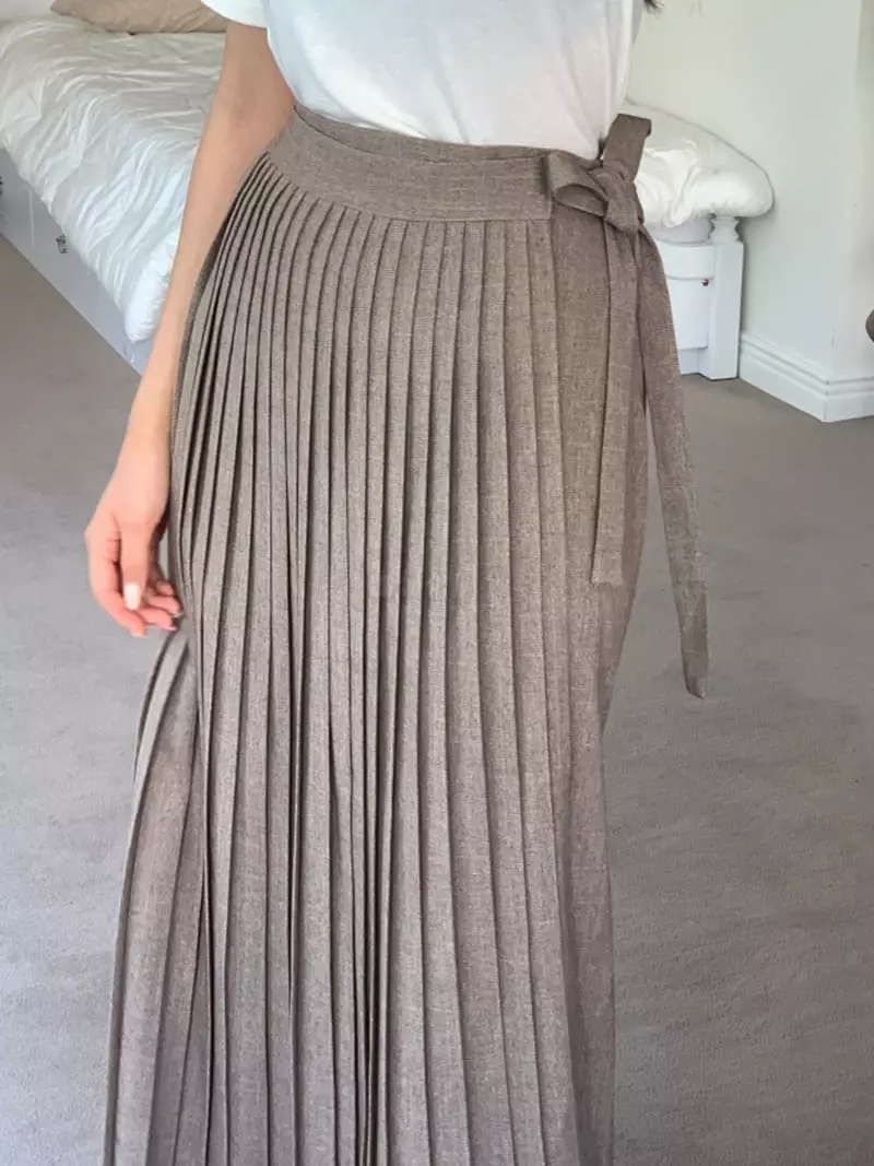 Room698 - Korean Women Fashion - #momslook - Classic Wrinkle Skirt