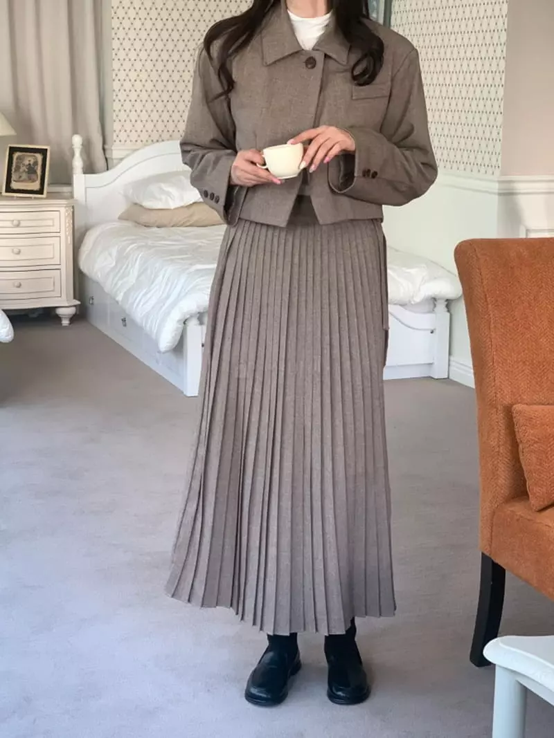 Room698 - Korean Women Fashion - #momslook - Classic Wrinkle Skirt - 5
