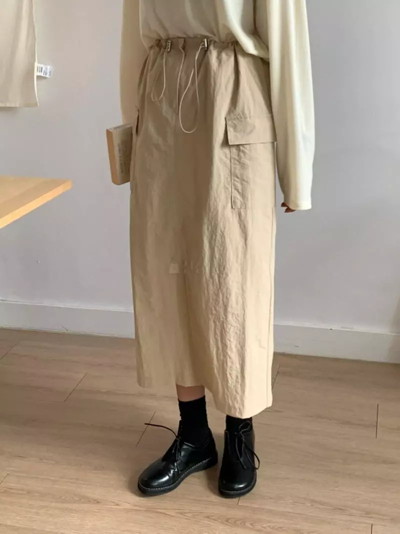 Room698 - Korean Women Fashion - #momslook - Cargo String Skirt