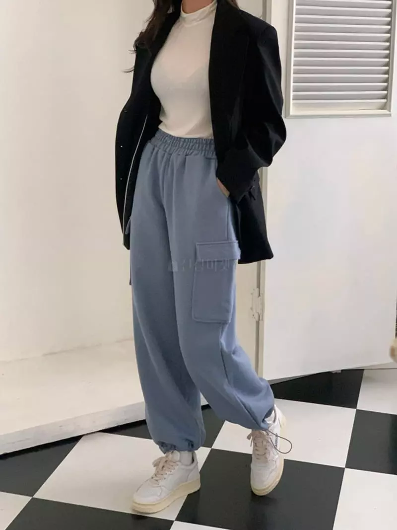 Room698 - Korean Women Fashion - #momslook - Terry String Pants - 2