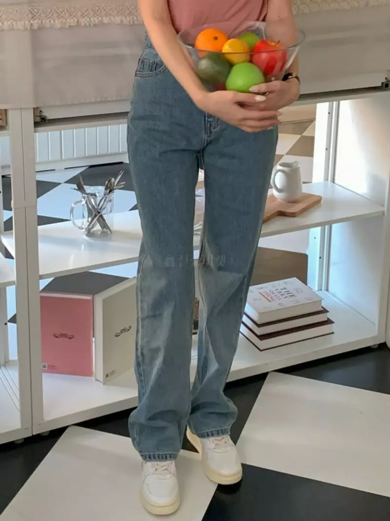 Room698 - Korean Women Fashion - #momslook - Straight Jeans - 6