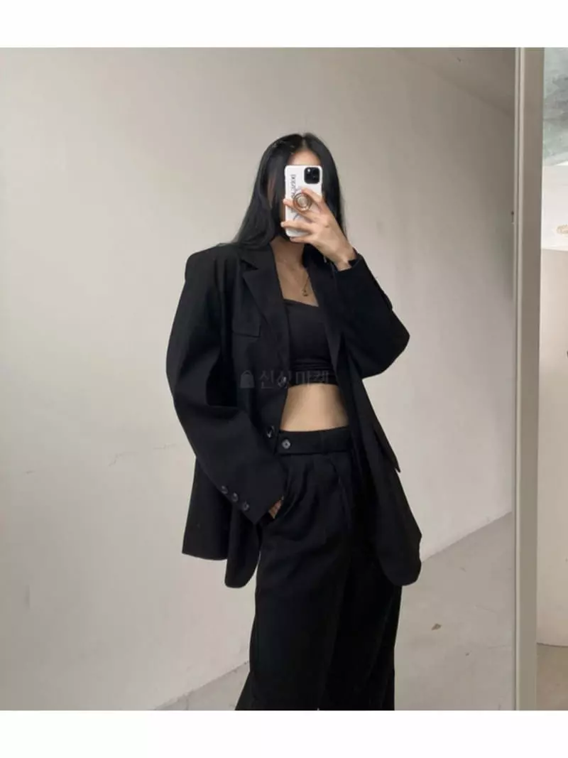 Room698 - Korean Women Fashion - #momslook - Size Up Overfit Jacket