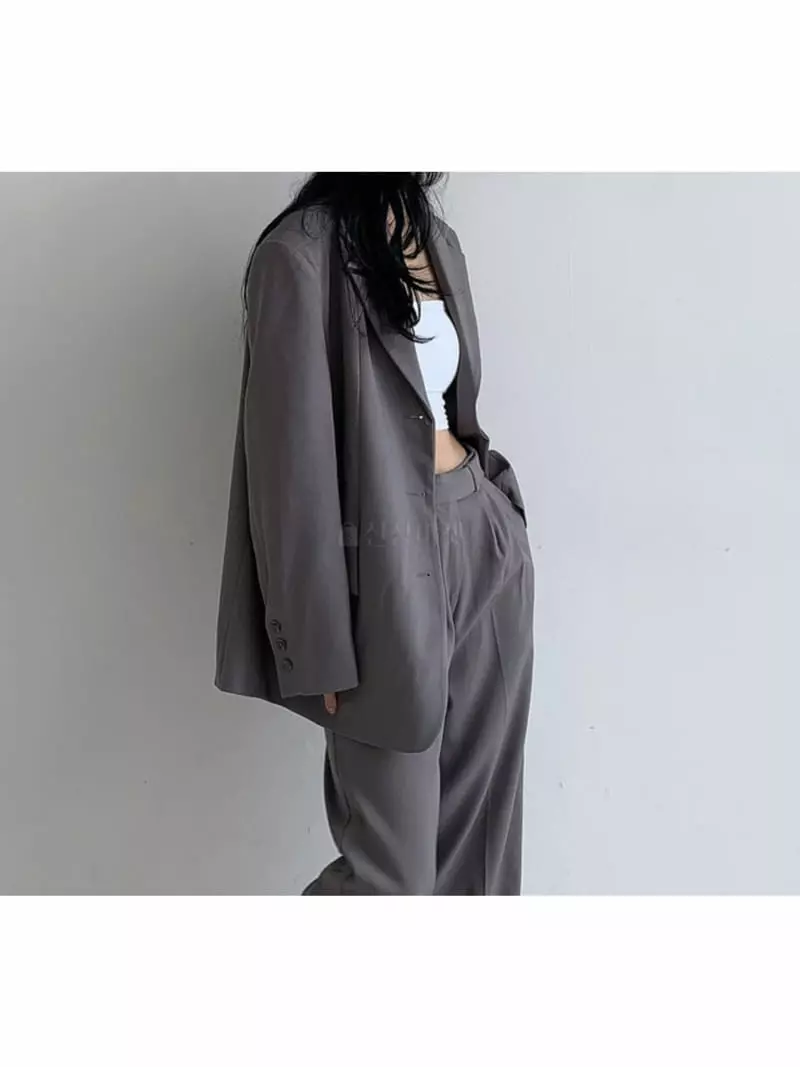 Room698 - Korean Women Fashion - #momslook - Size Up Overfit Jacket - 3