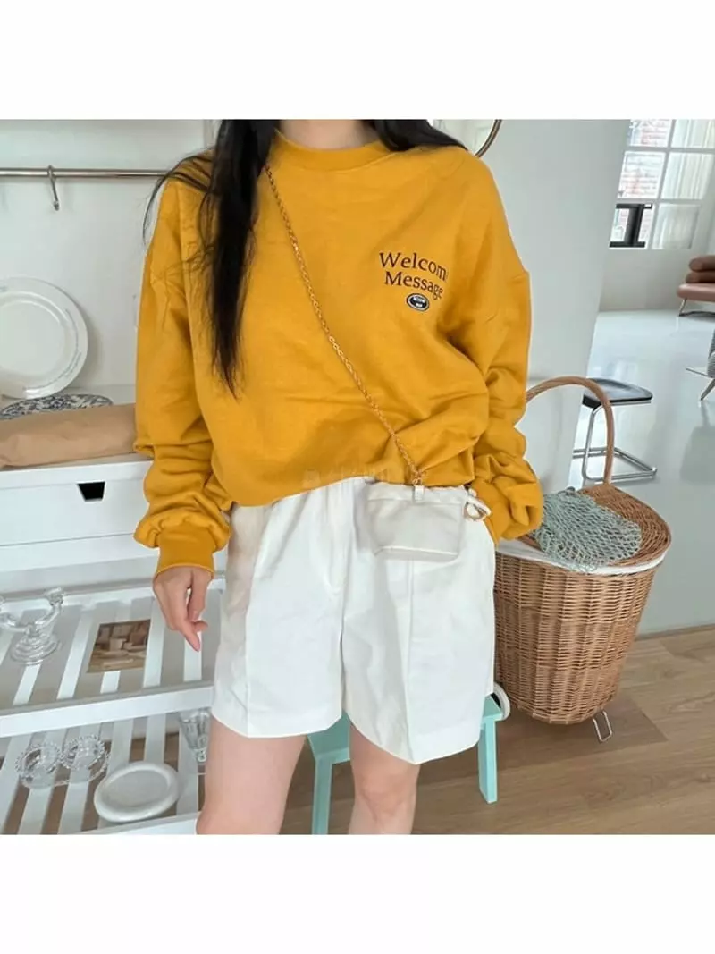 Room698 - Korean Women Fashion - #momslook - 698 Embroidery Sweatshirt - 2