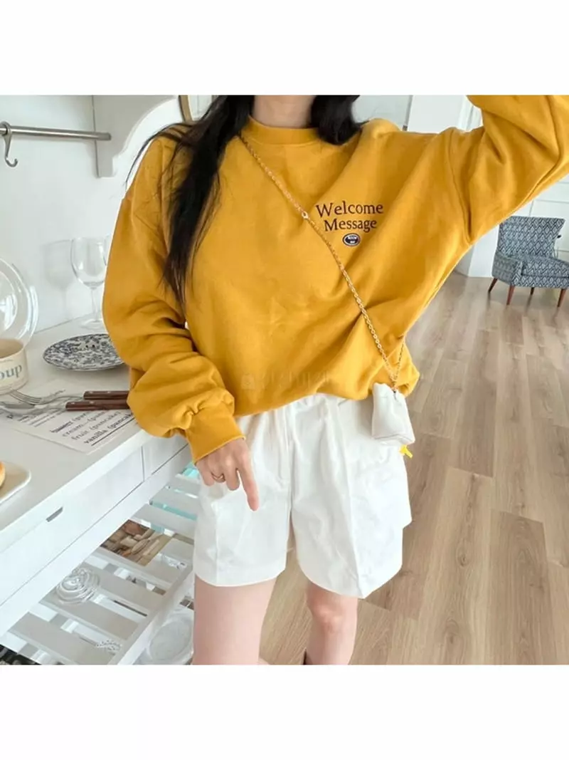 Room698 - Korean Women Fashion - #momslook - 698 Embroidery Sweatshirt - 6
