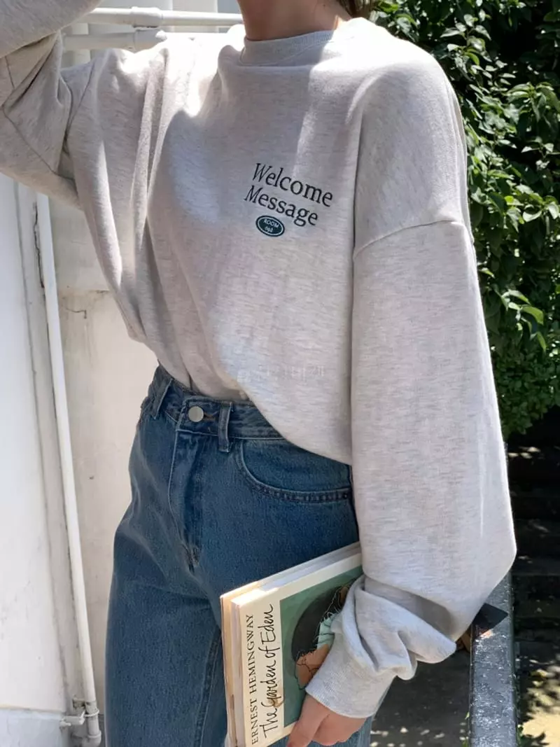 Room698 - Korean Women Fashion - #momslook - 698 Embroidery Sweatshirt - 8