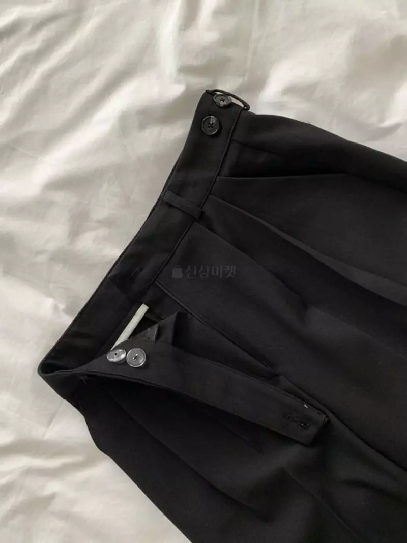 Room698 - Korean Women Fashion - #pursuepretty - Size Up Sok Button Pants - 6