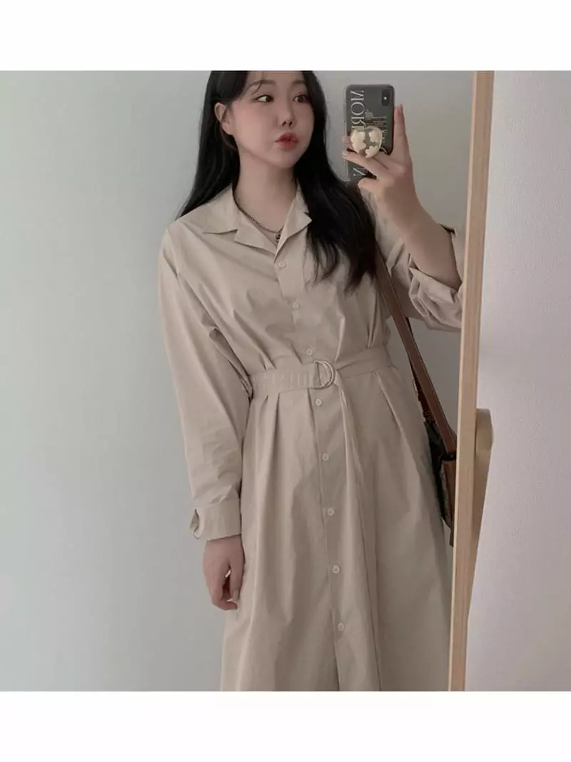 Room698 - Korean Women Fashion - #vintagekidsstyle - Bijou Shirt One-piece - 4