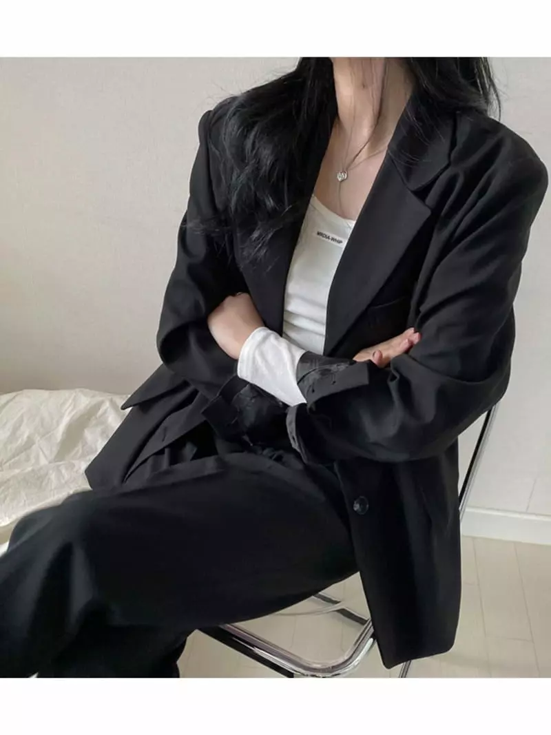 Room698 - Korean Women Fashion - #restrostyle - Side Up Overfit Jacket - 10