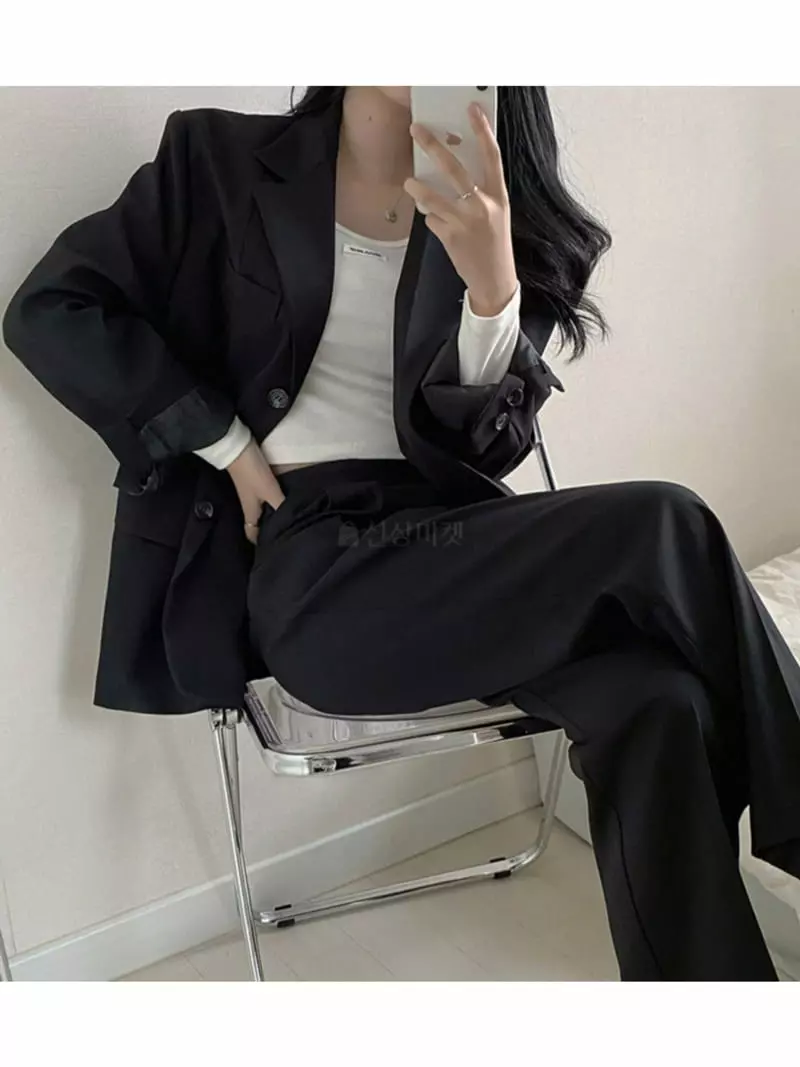 Room698 - Korean Women Fashion - #romanticstyle - Side Up Overfit Jacket - 11